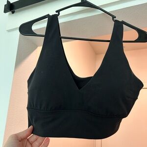 Black Lululemon vneck sports bra